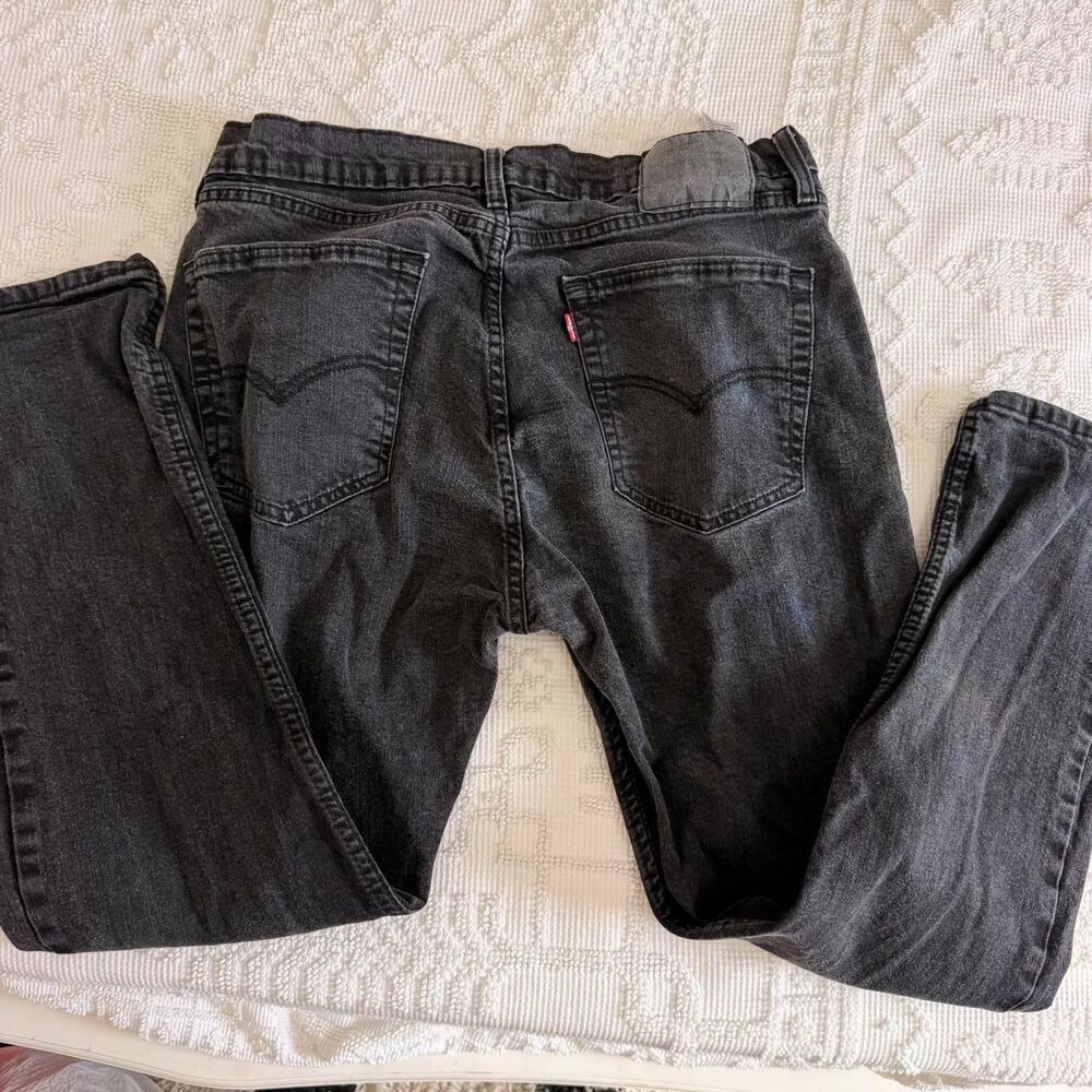 Levi-s Men's Black and Navy Jeans